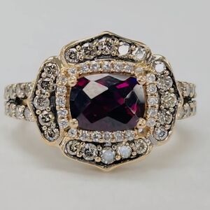LeVian Rhodolite Garnet Ring with Diamonds